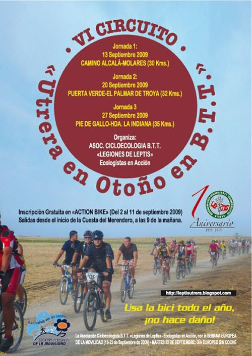 Legiones de Leptis prepara el VI Circuito de otoo Utrera en BTT